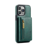 Hjemix | RFID iPhone Lommebok Deksel | Avtakbar Magnetisk Lærbilfeste Støtsikker Deksel