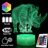 Hjemix | 3D Lampe Nesehorn Majestet