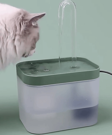 Hjemix | Ultra-stille kjæledyrvannfontene med intelligent filtrering - 1,5 l rustfritt stål
