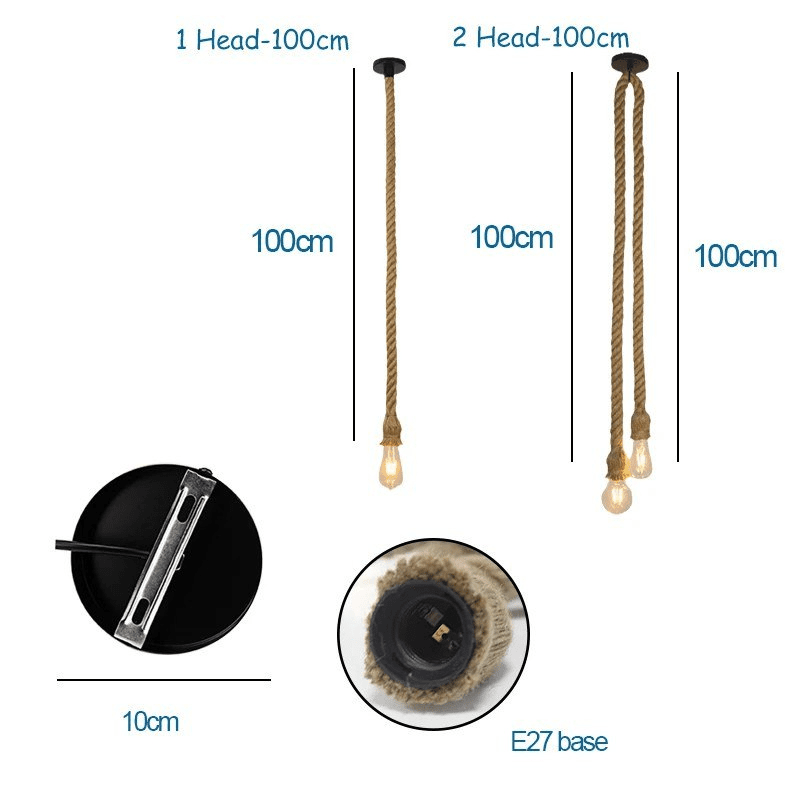 Hjemix | Vintage Hamp Rep Lysekrone