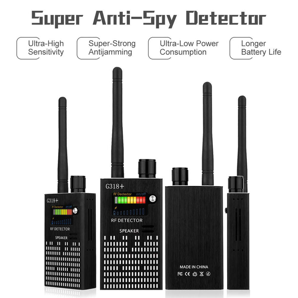 Hjemix | Spy Signal Wall Detector, HF Detector, skjult kamera, laserlinse, GSM GPS enhetsfinner