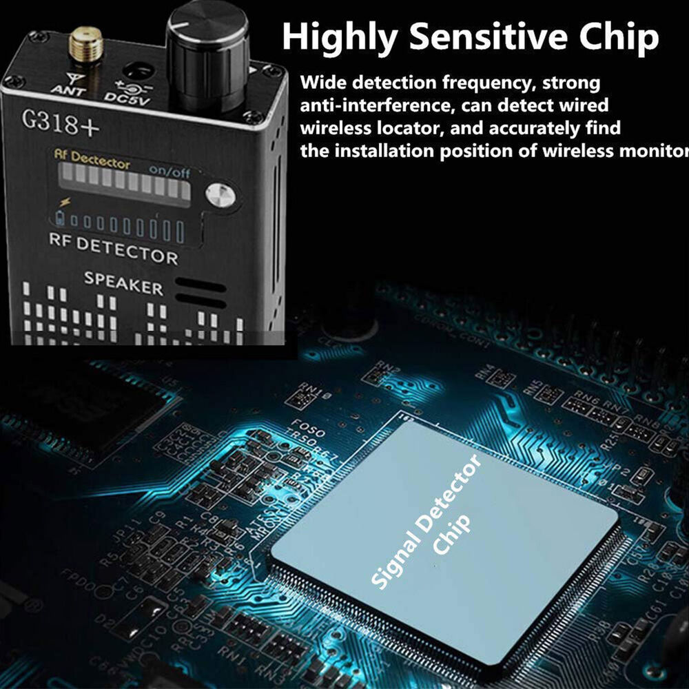 Hjemix | Spy Signal Wall Detector, HF Detector, skjult kamera, laserlinse, GSM GPS enhetsfinner