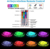 Hjemix | LED Lyslist, 30 m, 15 m, Musikk Synkronisering, Bluetooth, 5050, RGB Ambient Lys med Fjernkontroll