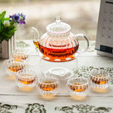 Hjemix | Krystallklar Glass Tekanne Sett
