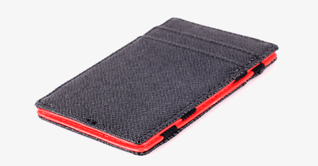 Hjemix | Bærbar Lær Kortholder - Foldbar - Ulike Farger - Lommeboketui for Penger og Kort