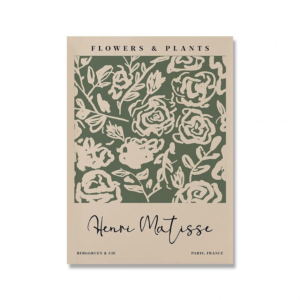 Hjemix | Salviegrønn Matisse Yayoi Kusama Utstillingsplakat