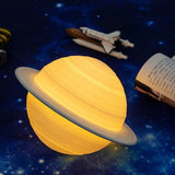 Hjemix | Lampe - SaturnGlow - Planetarisk Design - Justerbart Lys
