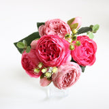 Hjemix | Elegant Peony Dreams - Premium Kunstig Blomsterbukett