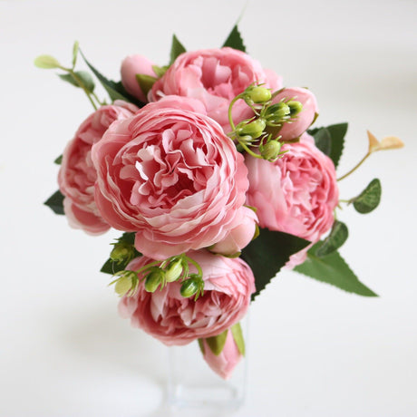 Hjemix | Elegant Peony Dreams - Premium Kunstig Blomsterbukett
