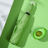 Hjemix | Triple selvåpnende og sammenleggbar paraply med spenne