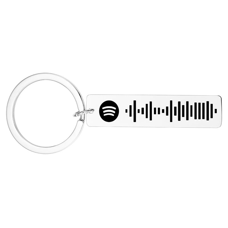Hjemix | Music Code Plaque Nøkkelring