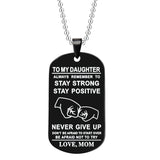 Hjemix | Engelsk alfabet rustfritt stål halskjede