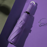 Hjemix | Triple selvåpnende og sammenleggbar paraply med spenne