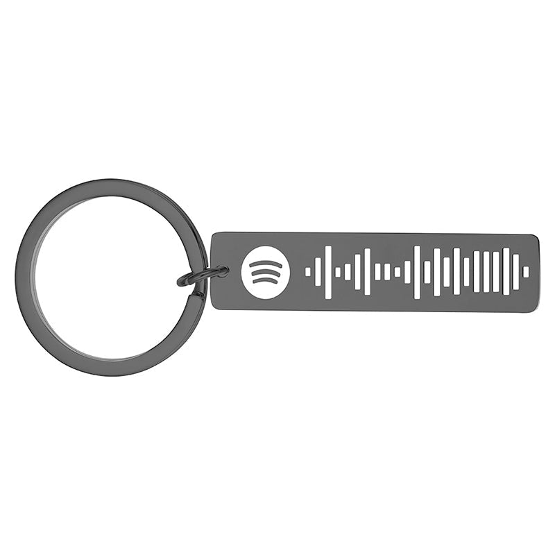 Hjemix | Music Code Plaque Nøkkelring