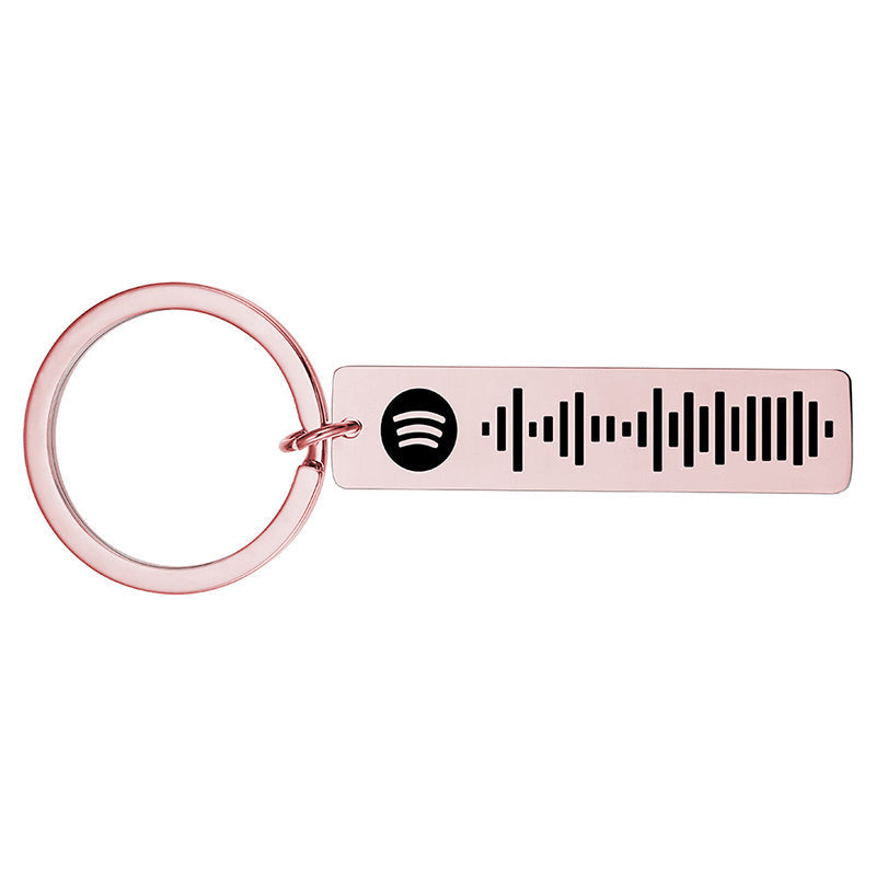 Hjemix | Music Code Plaque Nøkkelring