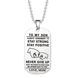 Hjemix | Engelsk alfabet rustfritt stål halskjede