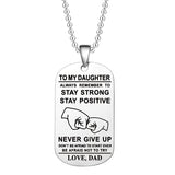 Hjemix | Engelsk alfabet rustfritt stål halskjede