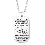 Hjemix | Engelsk alfabet rustfritt stål halskjede