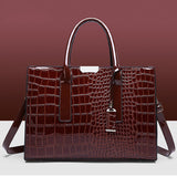 Hjemix | Veske med krokodille-pr prägu.