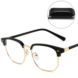 Hjemix | Blått lys blokkerende halvrim briller