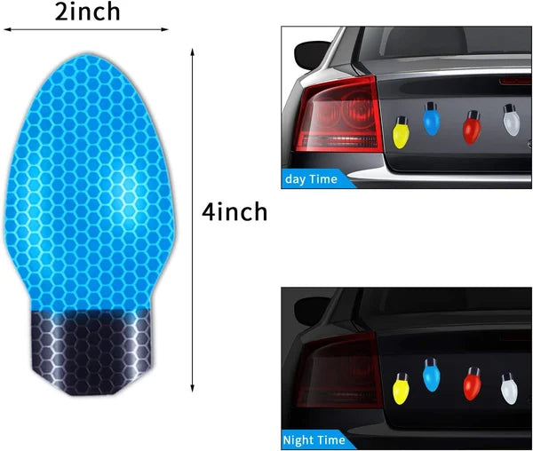 Hjemix | Reflekterende Lyspære Magnet Dekorasjoner