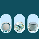 Hjemix | Perfekt Gave-4 Lag Roterbar Smykkeoppbevaringsboks