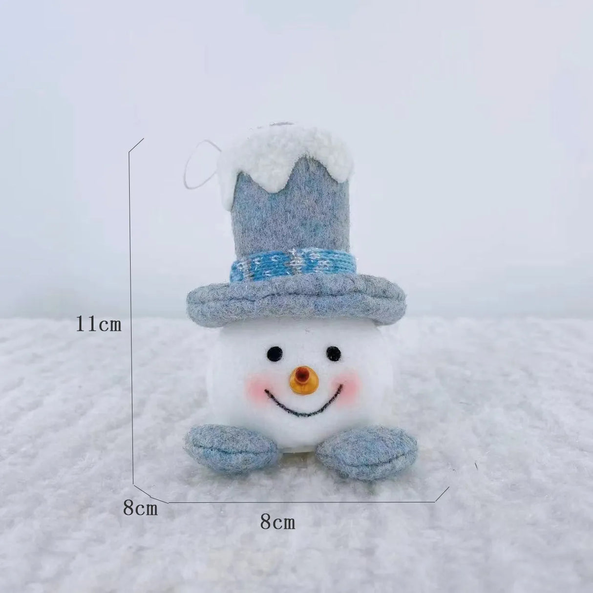 Hjemix | Juledukke Lys Plush Glitrende Snømann