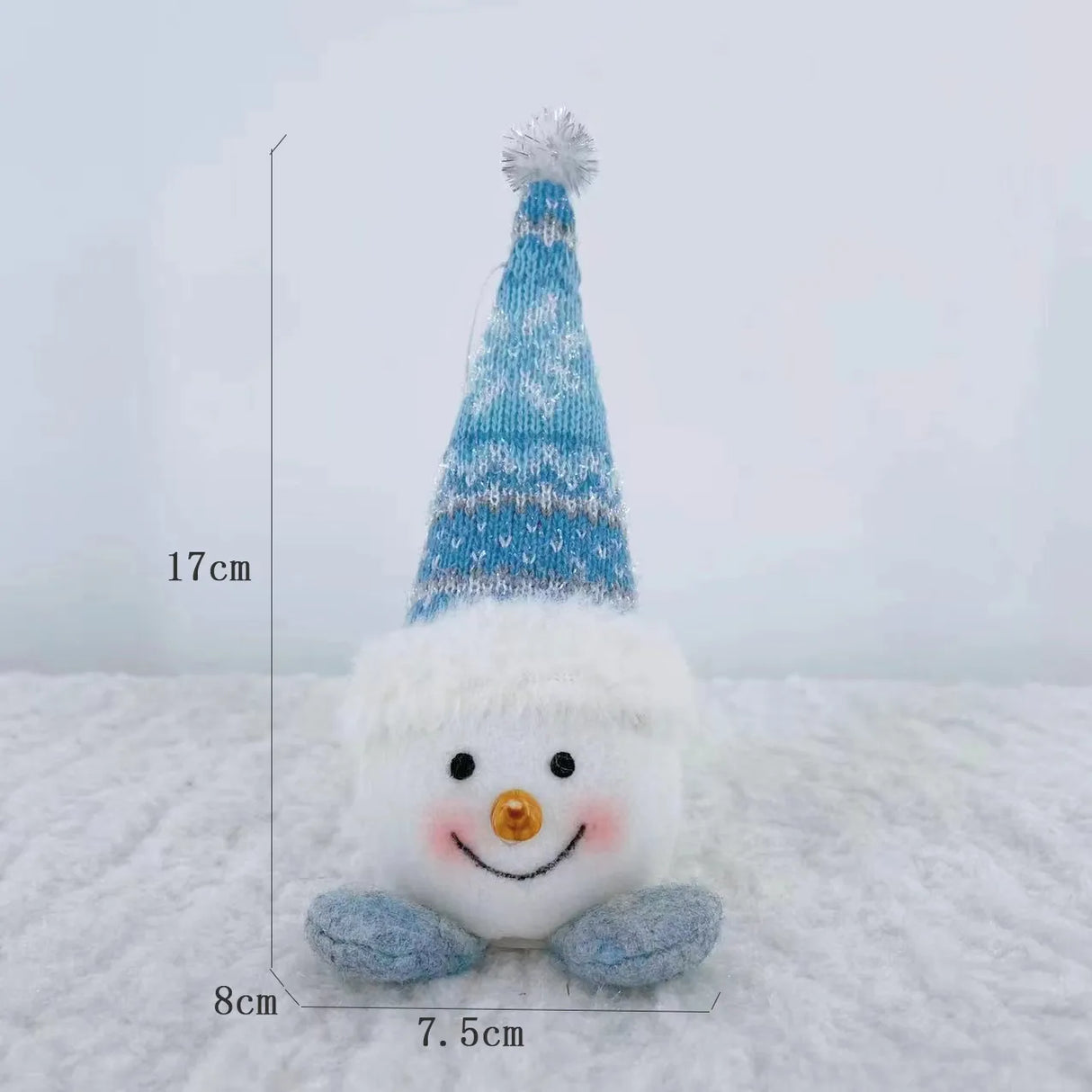Hjemix | Juledukke Lys Plush Glitrende Snømann