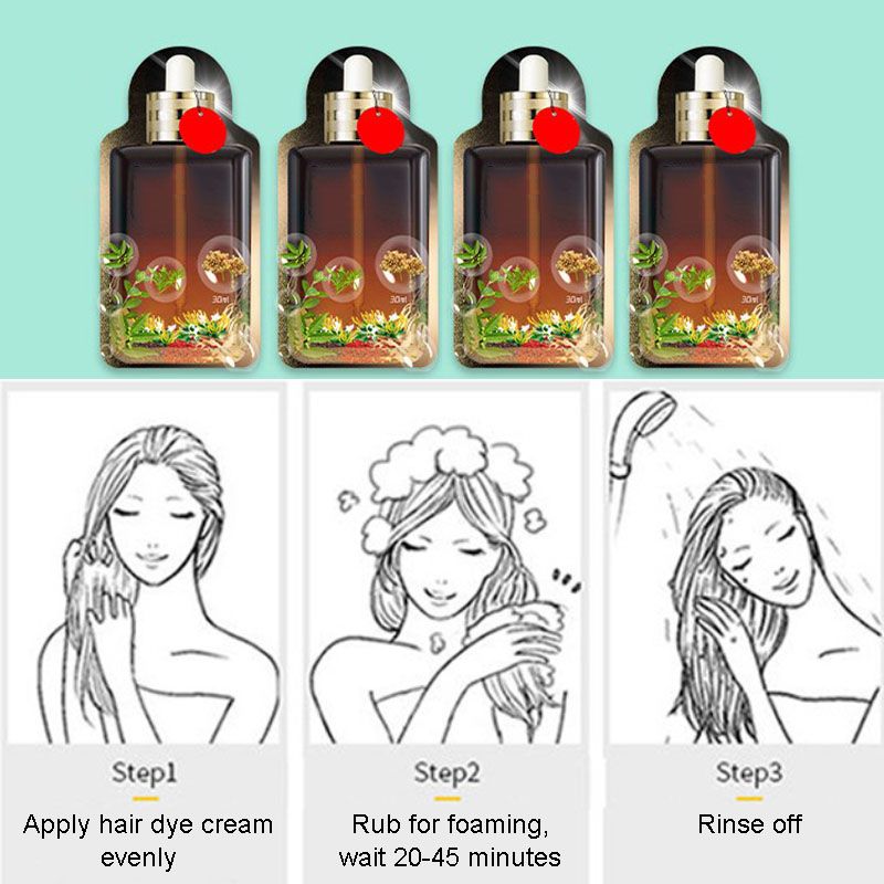 Hjemix | Planteekstrakt Ikke-skadelig hårfargekrem