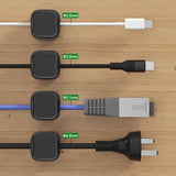 Hjemix | Magnetisk kabelklemmeholder - sett med 6 stk.