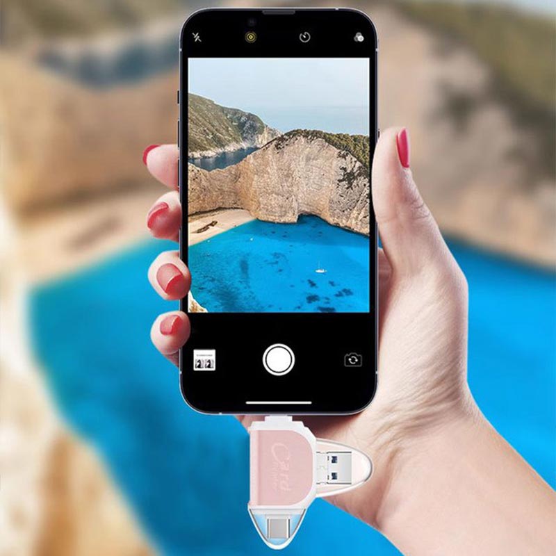 Hjemix | 📲4-i-1 multifunksjonell kortleser med flere porter