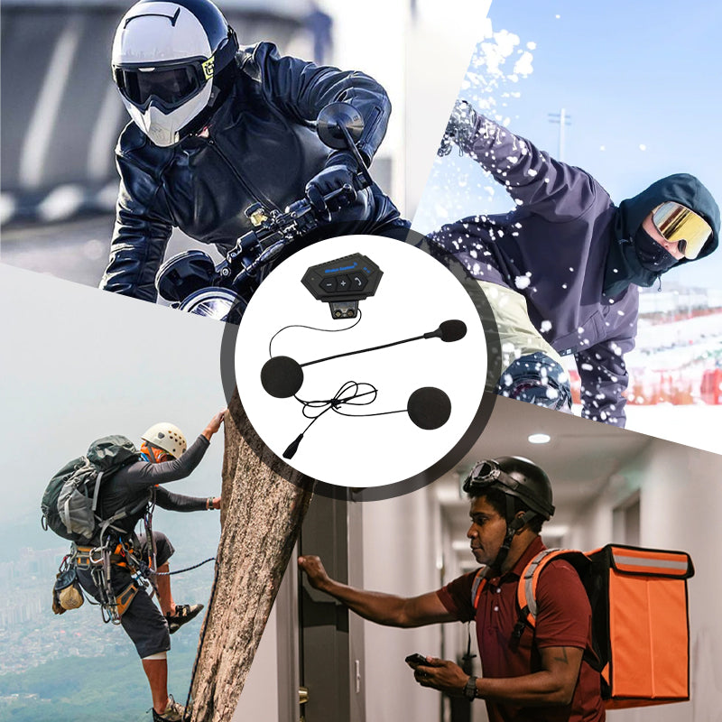 Hjemix | BT12 Motorsykkelhjelm Bluetooth Hodesett