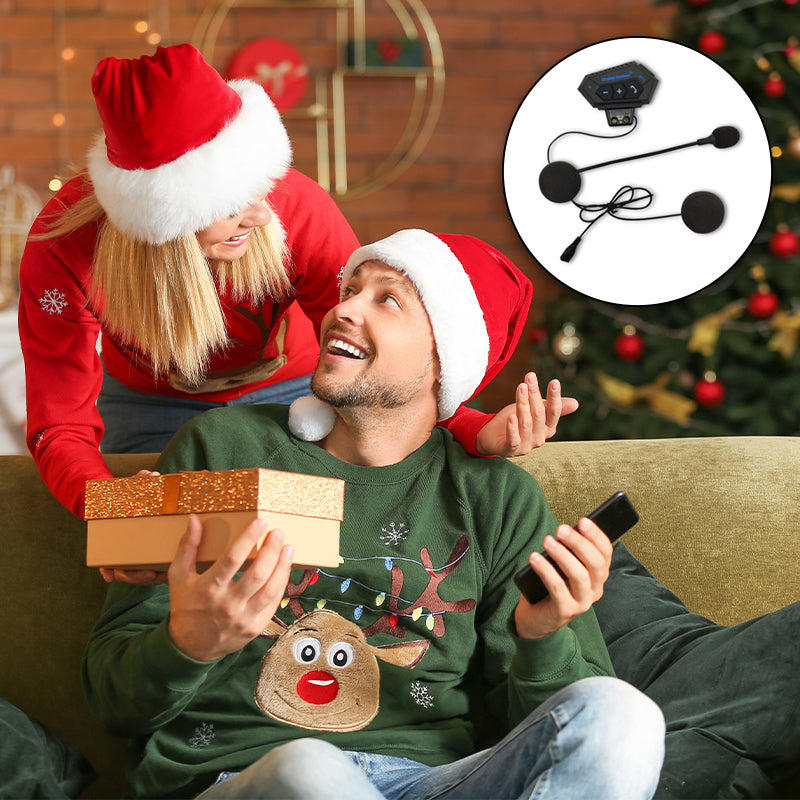 Hjemix | BT12 Motorsykkelhjelm Bluetooth Hodesett