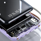 Hjemix | Rask lading 20000mAh mini powerbank med integrerte kabler