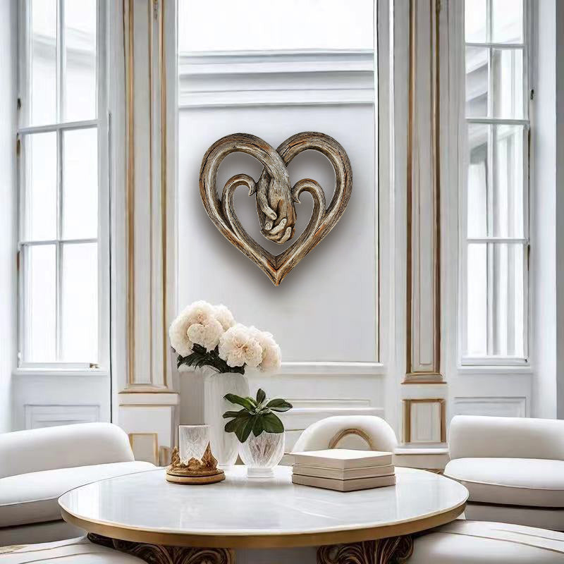 Hjemix | Harpiks Vinsnie Hjerteformet Håndtrykk Ornament