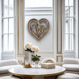 Hjemix | Harpiks Vinsnie Hjerteformet Håndtrykk Ornament