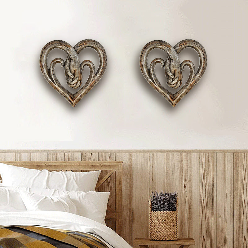 Hjemix | Harpiks Vinsnie Hjerteformet Håndtrykk Ornament