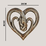 Hjemix | Harpiks Vinsnie Hjerteformet Håndtrykk Ornament