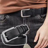 Hjemix | Holdbar Vintage Motemessing Pin Spenne PU Belte