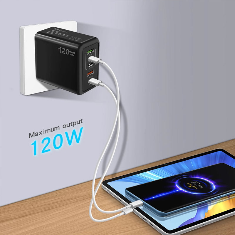 Hjemix | 120W Hurtiglader med 5 porter⚡