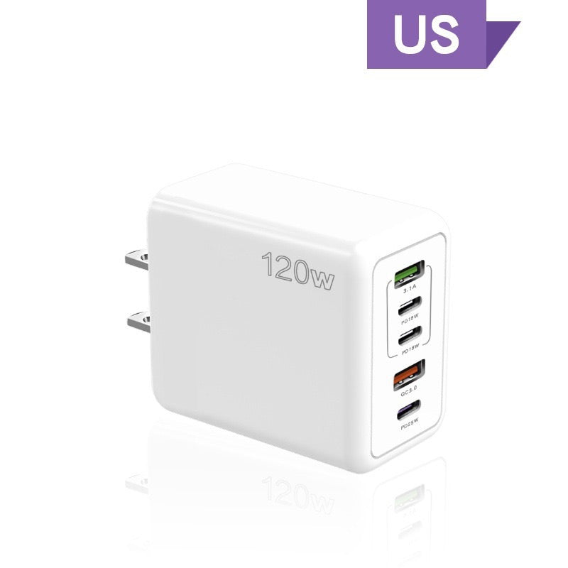 Hjemix | 120W Hurtiglader med 5 porter⚡