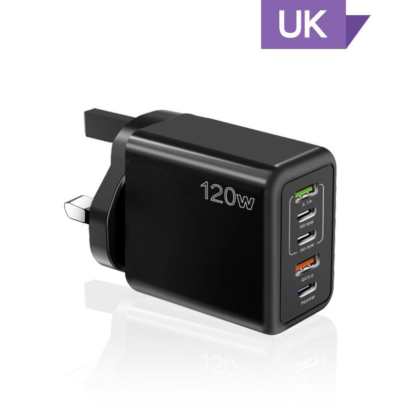 Hjemix | 120W Hurtiglader med 5 porter⚡