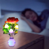 Hjemix | LED-nattlampe i form av simulerte blomster med intelligent styring for soverommet