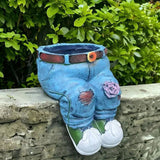 Hjemix | Kreativ 3D-jeansformet blomsterkrukke