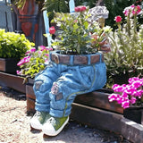Hjemix | Kreativ 3D-jeansformet blomsterkrukke