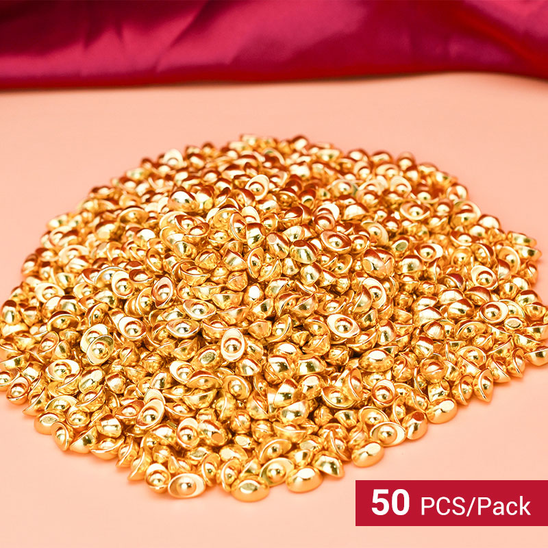 Hjemix | Små gullklumpede ornamenter