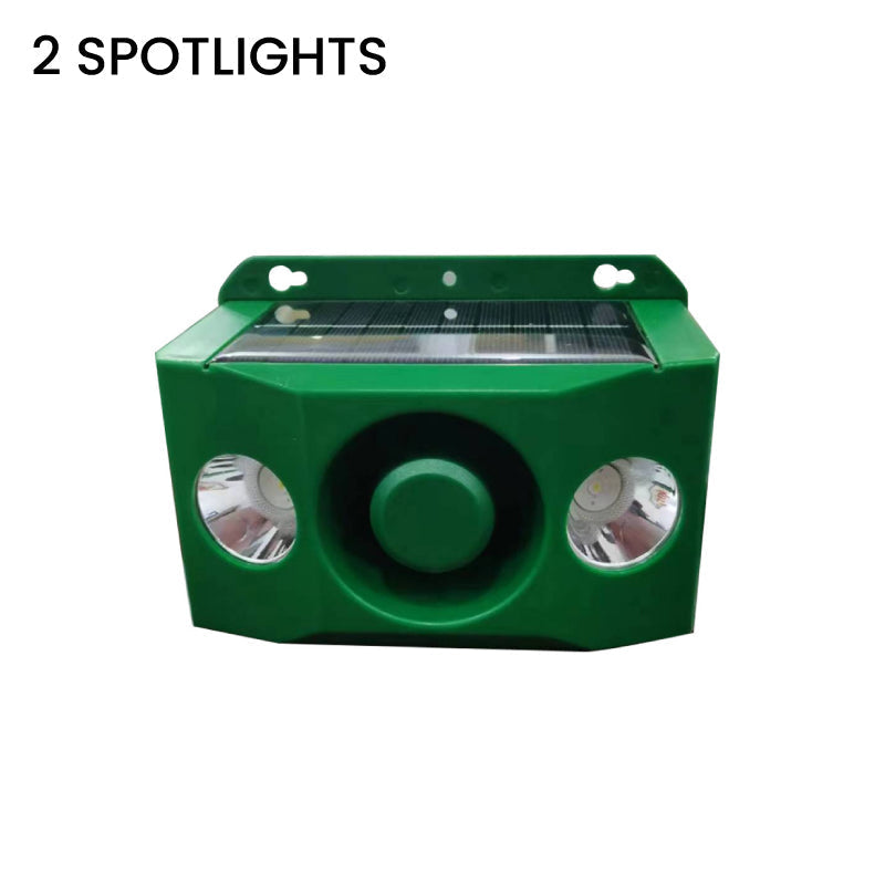 Hjemix | Solcelledrevet dyreavvisende varsellys med høy alarm