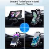 Hjemix | Trådløs bilopplader med to spoler til telefonmontering