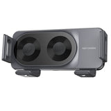 Hjemix | Trådløs bilopplader med to spoler til telefonmontering