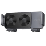 Hjemix | Trådløs bilopplader med to spoler til telefonmontering